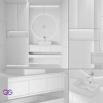 Vanity design 3dmodel and render by drcg