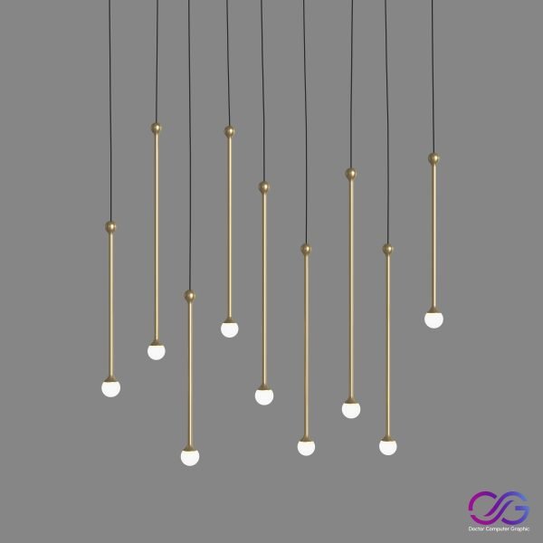 PENTA STORM LED metal pendant lamp DrCG Model 22