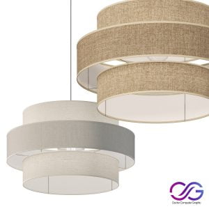 Souko Linen Pendant Shade Light DrCG Model 014