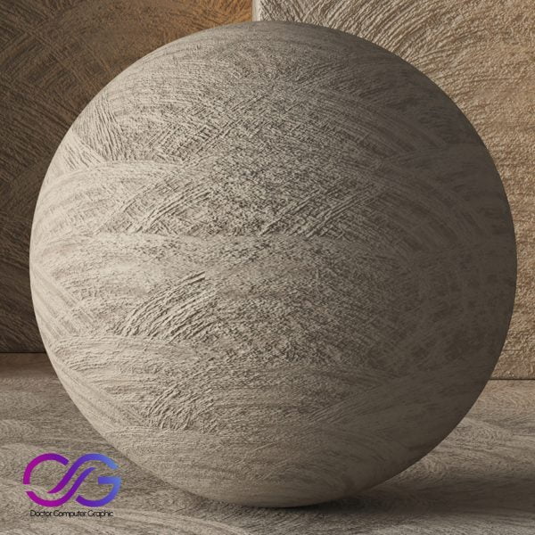 Stucco Brush Straight Plaster 8K (Seamless - Tileable) - DrCG No 106