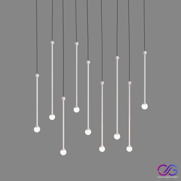 PENTA STORM LED metal pendant lamp DrCG Model 22