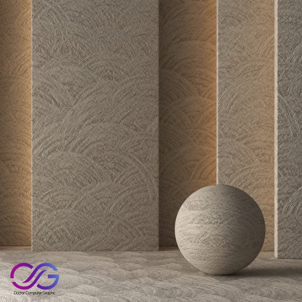 Stucco Brush Straight Plaster 8K (Seamless - Tileable) - DrCG No 106