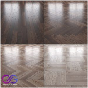 Wood (Parquet) Floor Set (PBR, Seamless) DrCG