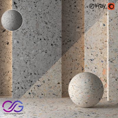 2 Mosaic Granite Material 8K (Seamless - Tileable) DrCG No 69