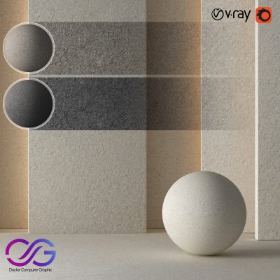 3 Plaster Concrete Material 8K (Seamless - Tileable) DrCG No 59