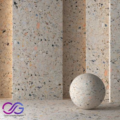 2 Mosaic Granite Material 8K (Seamless - Tileable) DrCG No 69